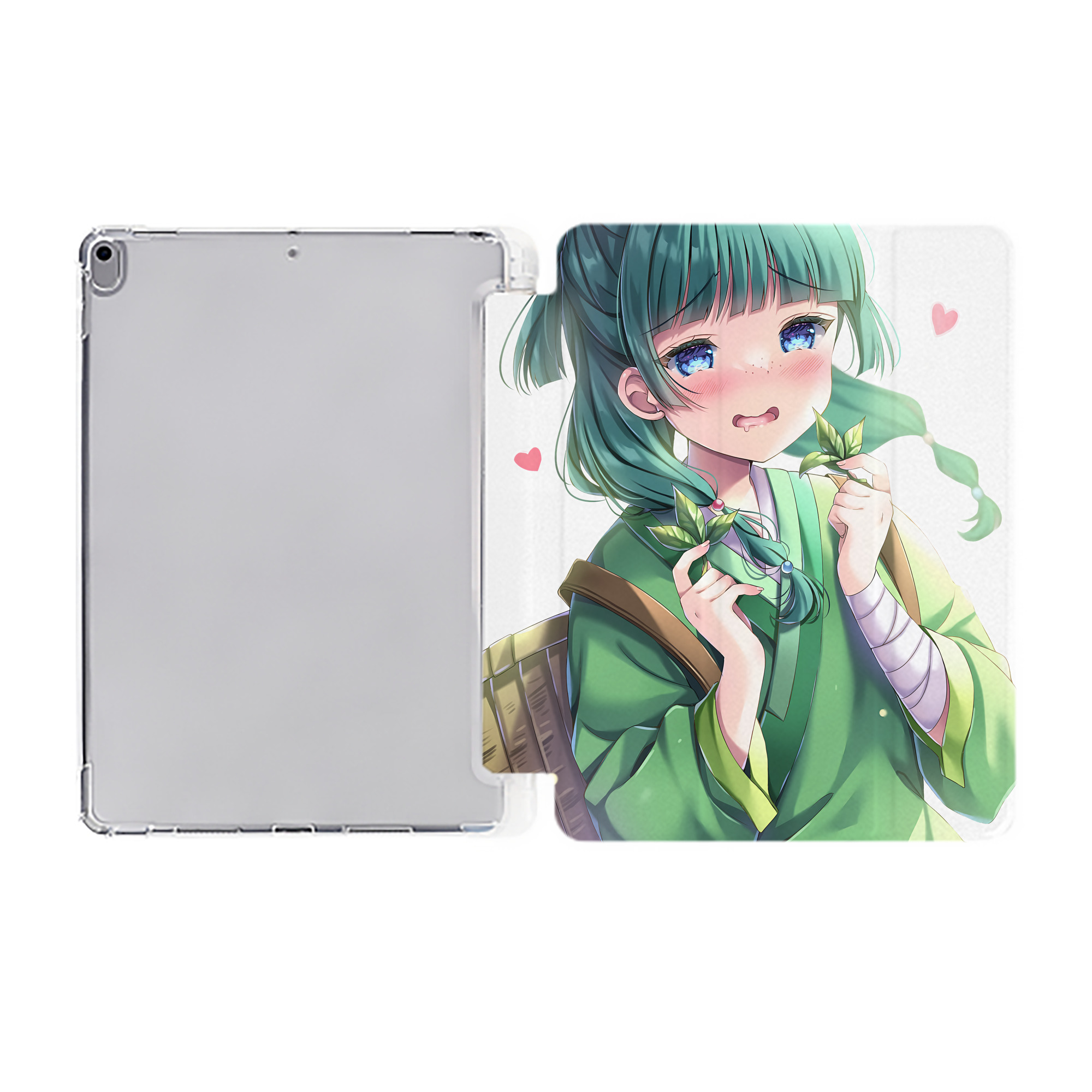 （画像用） 薬屋のひとりごと The Apothecary Diaries IPad ケース ペン収納付き 三つ折りスタンド PUレザー×シリコン 対応機種9.5/10.5/10.9インチ